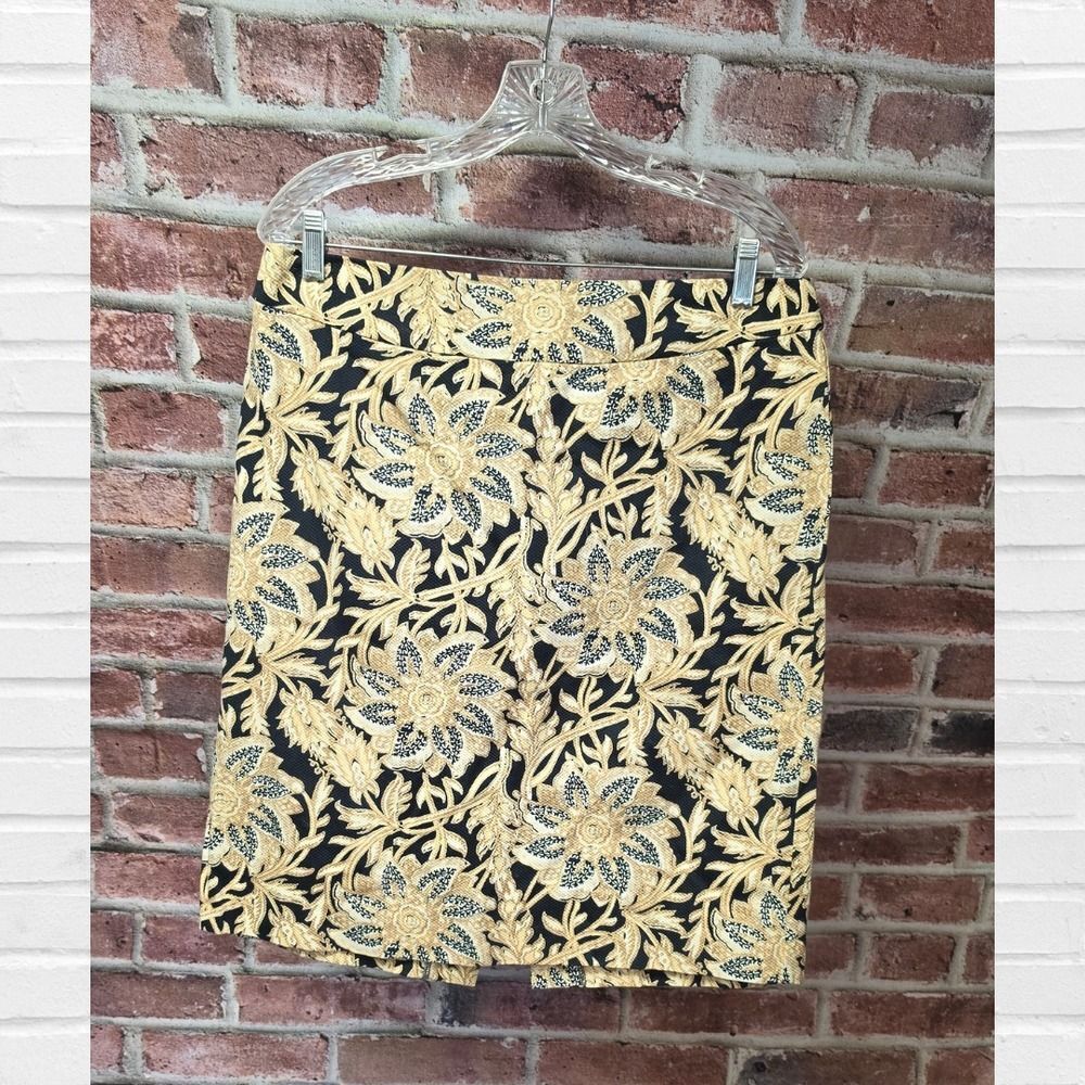 Women'sโJACLYN SMITH Jacquard Knitโ Floral Skirt Size 12